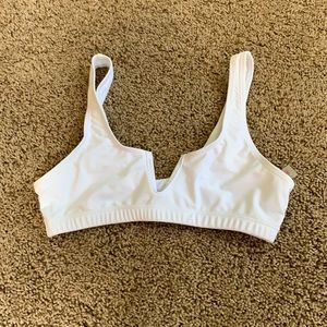 Romwe white bikini top size medium